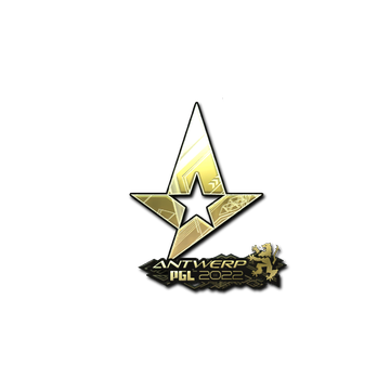 Sticker | Astralis (Gold) | Antwerp 2022 image 360x360