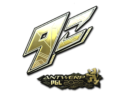 สติกเกอร์ | 9z Team (ทอง) | Antwerp 2022