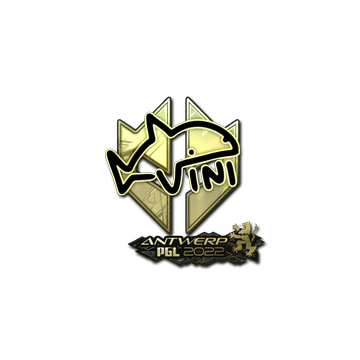 Sticker | VINI (Gold) | Antwerp 2022 image 360x360