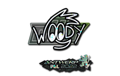 Sticker | WOOD7 (Glitter) | Antwerp 2022