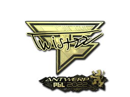 Autocolante | Twistzz (Gold) | Antuérpia 2022