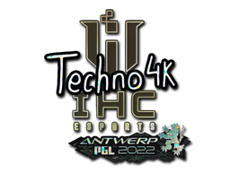 Sticker | Techno4K (Glitter) | Antwerp 2022
