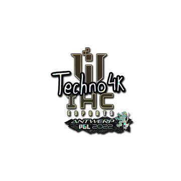 Sticker | Techno4K (Glitter) | Antwerp 2022 image 360x360