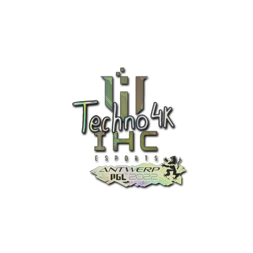 Sticker | Techno4K (Holo) | Antwerp 2022 image 360x360