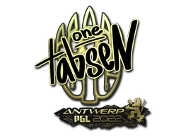 貼紙 | tabseN（黃金）| Antwerp 2022