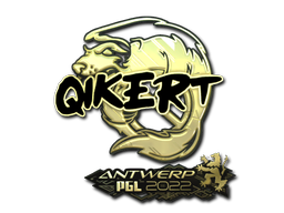 Abțibild | qikert (Auriu) | Antwerp 2022