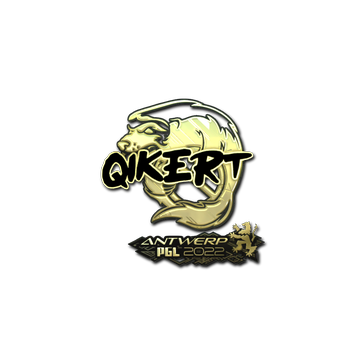 Sticker | qikert (Gold) | Antwerp 2022 image 360x360