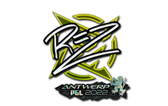 Sticker | REZ (Glitter) | Antwerp 2022