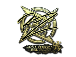 Autocolante | REZ (Gold) | Antuérpia 2022