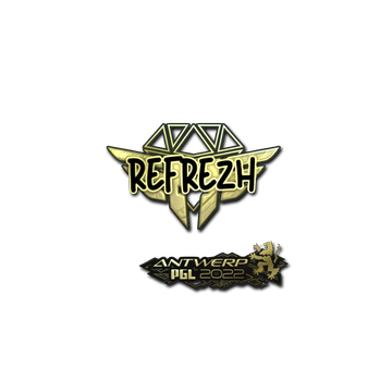 Sticker | refrezh (Gold) | Antwerp 2022 image 360x360
