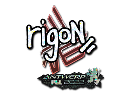 ステッカー | rigoN (グリッター) | Antwerp 2022