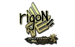 Sticker | rigoN (Gold) | Antwerp 2022