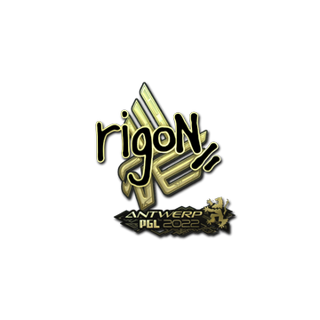 Sticker | rigoN (Gold) | Antwerp 2022 image 360x360