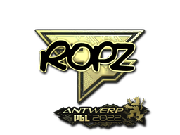 貼紙 | ropz（黃金）| Antwerp 2022