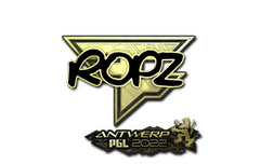 Sticker | ropz (Gold) | Antwerp 2022