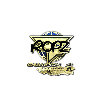 Sticker | ropz (Gold, Champion) | Antwerp 2022 image 360x360