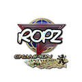 Sticker | ropz (Glitter, Champion) | Antwerp 2022 image 120x120