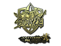 Samolepka | shalfey (zlatá) | PGL Antwerp 2022