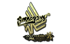 Sticker | sinnopsyy (Gold) | Antwerp 2022