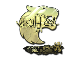 Autocolante | saffee (Gold) | Antuérpia 2022