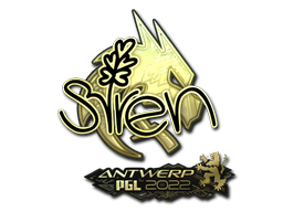 Sticker | S1ren (Goud) | Antwerpen 2022