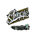 Sticker | s1mple (Glitter) | Antwerp 2022 image 120x120