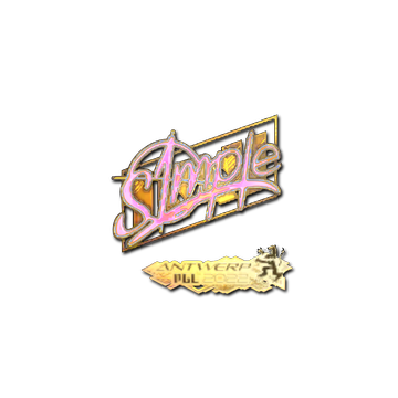 Sticker | s1mple (Holo) | Antwerp 2022 image 360x360