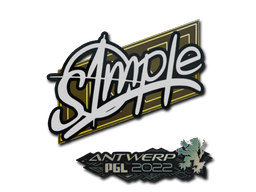 Samolepka | s1mple | PGL Antwerp 2022