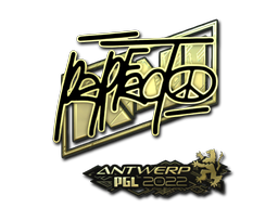 สติกเกอร์ | Perfecto (ทอง) | Antwerp 2022