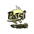 Sticker | Patsi (Gold) | Antwerp 2022 image 120x120