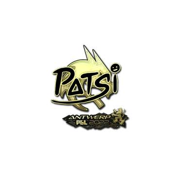 Sticker | Patsi (Gold) | Antwerp 2022 image 360x360