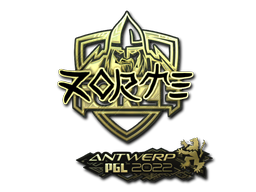 Sticker | zorte (Gold) | Antwerp 2022