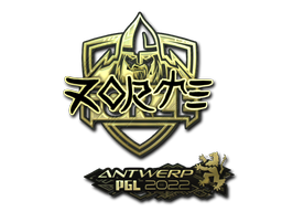 Samolepka | zorte (zlatá) | PGL Antwerp 2022