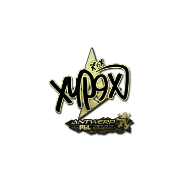 Sticker | Xyp9x (Gold) | Antwerp 2022 image 360x360