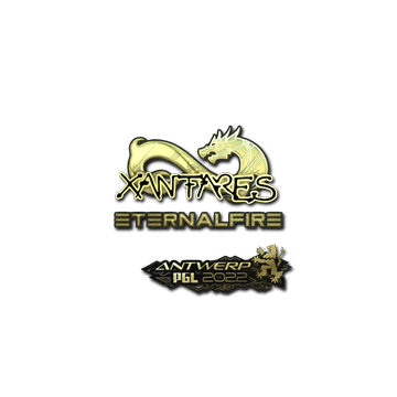 Sticker | XANTARES (Gold) | Antwerp 2022 image 360x360