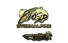 Sticker | xfl0ud (Gold) | Antwerp 2022