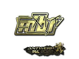 Sticker | exit (Gold) | Antwerp 2022
