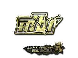 Autocolante | exit (Gold) | Antuérpia 2022