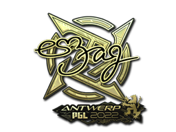 Sticker | es3tag (Gold) | Antwerp 2022