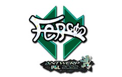 Sticker | fer (Glitter) | Antwerp 2022