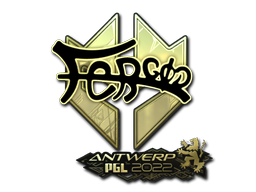 Aufkleber | fer (Gold) | Antwerpen 2022