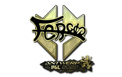 Sticker | fer (Gold) | Antwerp 2022