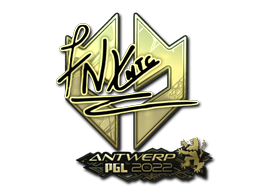 Adesivo | fnx (Dourado) | Antuérpia 2022