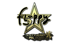 Sticker | floppy (Gold) | Antwerp 2022