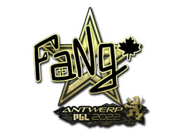 Autocolante | FaNg (Gold) | Antuérpia 2022