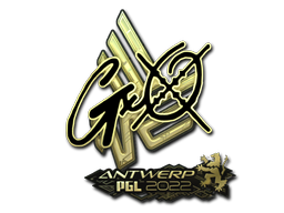 สติกเกอร์ | gxx- (ทอง) | Antwerp 2022