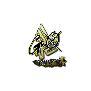 Sticker | gxx- (Gold) | Antwerp 2022 image 360x360