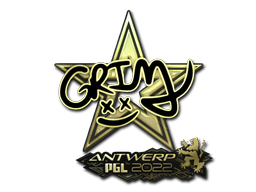 Samolepka | Grim (zlatá) | PGL Antwerp 2022