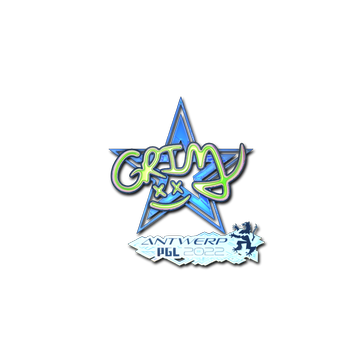 Sticker | Grim (Holo) | Antwerp 2022 image 360x360