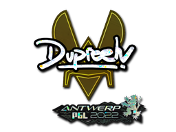 Наклейка | dupreeh (блёстки) | Антверпен 2022
